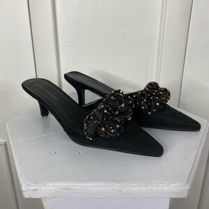 Vintage beaded mule
